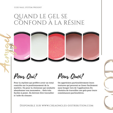 Acrygel Line Cover Rose 15 ml