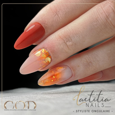 Almond fait avec le Mix Golden Leaf & Orange