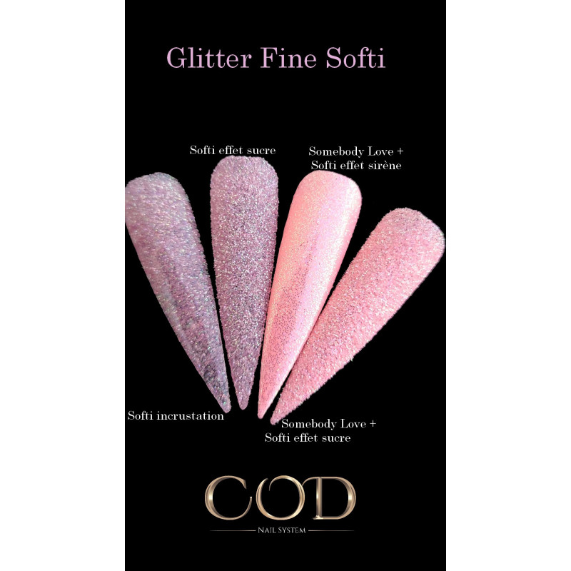 Pop-it plan large fait avec le Glitter Fine Softi