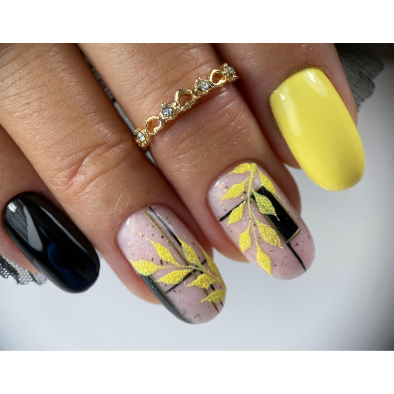 Oval fait avec l'Art Line Light Yellow