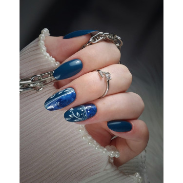 Oval fait avec le Art Line Blue