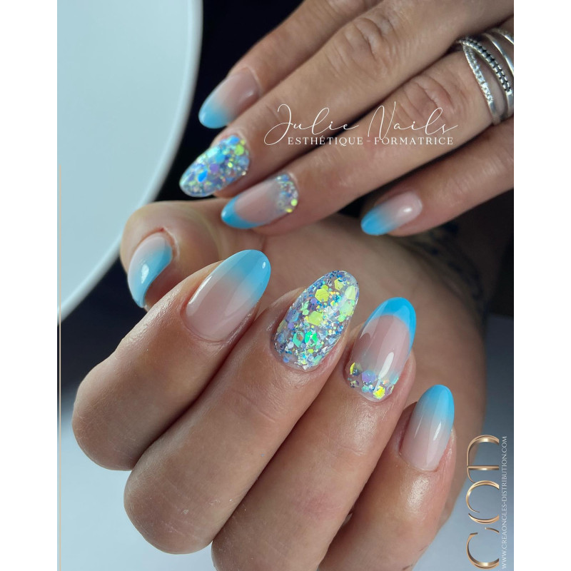 Oval fait avec le Mix Shiny Mermaid 7