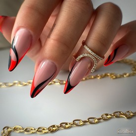 Vous aimez les french colorées ? 💅
Cette sublime pose de notre formatrice @exceliasnails dégage de l'élégance et de la puissance.
Sa forme amande accentué par les nails art, l’association du rouge et du noir donnent du caractère à cette pose !
Le tout réalisé à la perfection ❤️

Les produits utilisés :
🔴 My Color Just Like
🔴 Acrygel Cover Blushing

Retrouvez les produits sur notre site → Créa'Ongles, Spécialiste vente de matériel professionnel pour ongle (creaongles-distribution.com)

#codnailsystem  #vernissemipermanent #vsp #vernispermanent #nailofinstagram #automnnails #onglesautomne #rednails #onglerouge #blacknails  #manicure #gelpolish #ongles #nails #nailsaddict #nailsinspiration #nailproducts